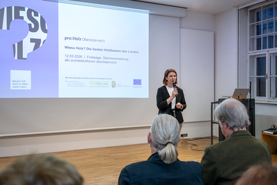 Ausstellung Wieso Holz? im afo architekturfoum oberösterreich