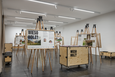 Ausstellung Wieso Holz? im afo architekturforum oberösterreich