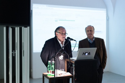 Buchpräsentationen mit Peter Weibel und Manfred Wolff-Plottegg, 01.04.2016