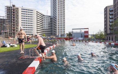 King's Cross Pond London by Marjetica Potrc