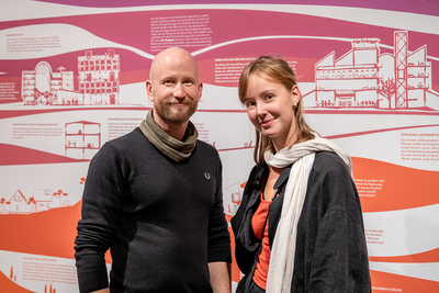 Wolfgang Stempfer, Kurator & Cecilia Trotz, Grafik