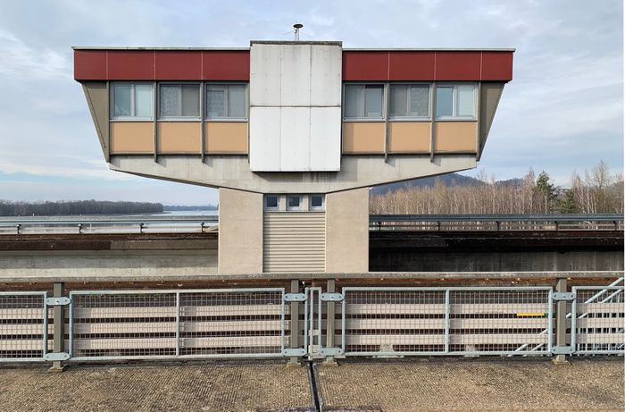 Schleusenwarte beim Kraftwerk Abwind-Asten
