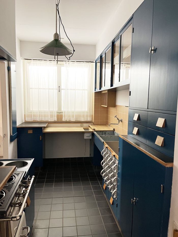 Rekonstruktion einer Frankfurter Küche, Museum für angewandte Kunst (Entwurf Margarete Schütte-Lihotzky 1929)