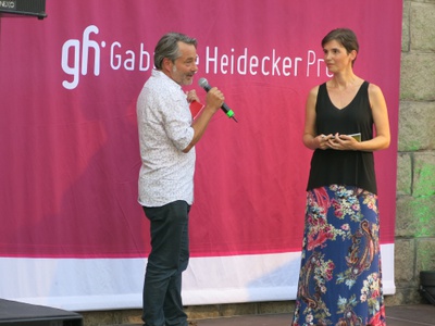 afo-Obmann Ulrich Aspetsberger, Moderatorin Daniela Wagner-Höller