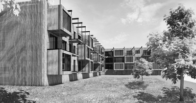 Rendering "Schichtwechsel" – © Christian Schwarzinger, Madlen Tüxen und Markus Hager Rendering "Schichtwechsel"