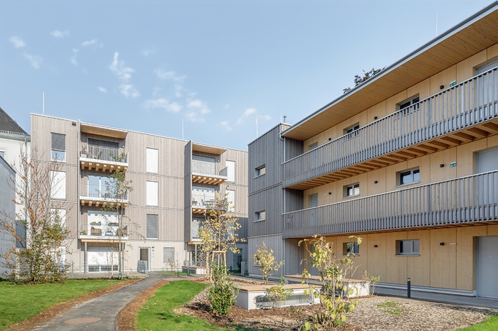 Wohnen im BAUMWERK, OÖ Holzbaupreis 2025 – Auszeichnung Wohnbauten, Tp3 Architekten