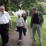 Franz Fink und Hildegard Heissl mit Peter Arlt | Unterwegs in Linz #11