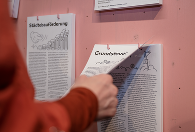 Ausstellung "Boden für Alle" im afo
