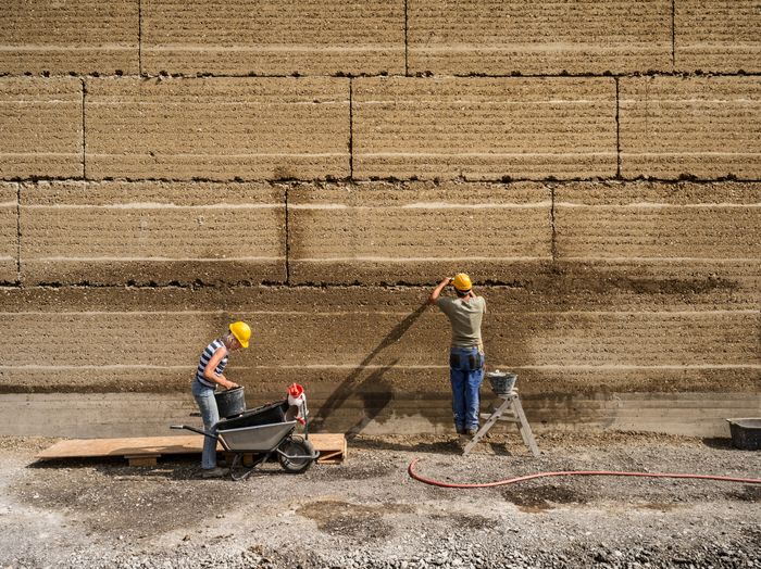 Ricola Kräuterzentrum, Architektur: Herzog & de Meuron, Lehmbau: Lehm Ton Erde Baukunst