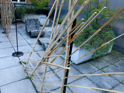 BAUhahaHAUS Ikeanographic Art Collective / Gärdsgård (Visitors are invited to help themselves to someones else’s souvenir by dismantling the construction with measured aggression.)
