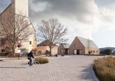 Pfarrzentrum Altenberg | Architektur: HPSA Hammerschmid, Pachl, Seebacher Architekten | Schaubild